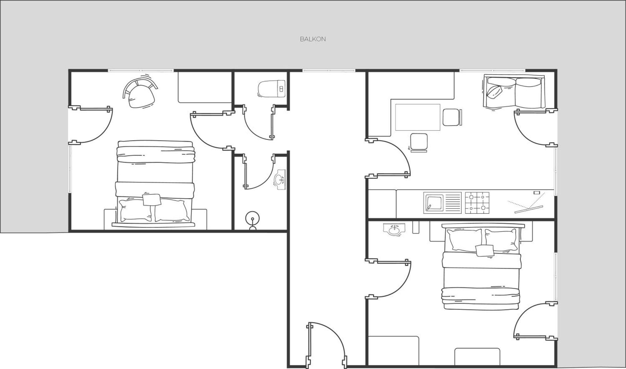 Appartement Rosengarten Langenfeld Bilik gambar