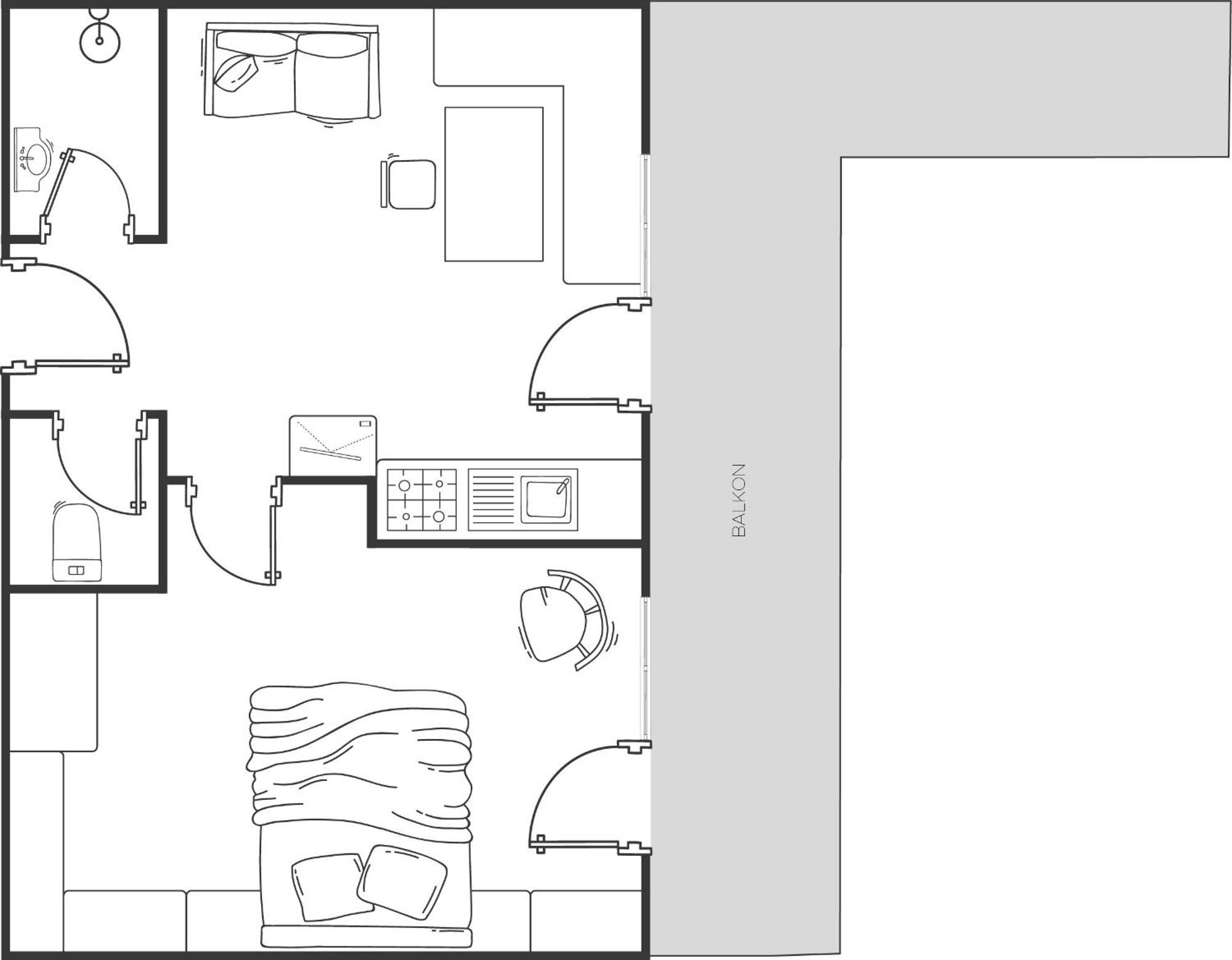 Appartement Rosengarten Langenfeld Bilik gambar
